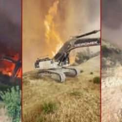 Alevlerin arasından koşarak kaçan operatör: 'Etim eriyor gibi yandığımı hissediyordum’