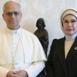 Emine Erdoğan, Papa 14. Leo ile görüştü