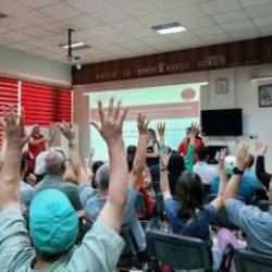 Gaziantep Büyükşehir'den işitme engelli bireylere yangın söndürme eğitimi