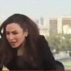 İsrail'in Şam saldırısı canlı yayına yansıdı: Spiker korku dolu anlar yaşadı!