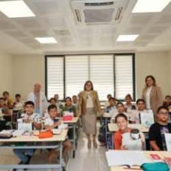 Başkan Şahin'den yaz okullarından faydalanan çocukları ziyaret