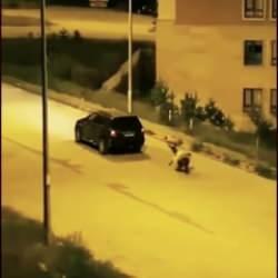 Eşeğe işkence eden cani böyle görüntülendi