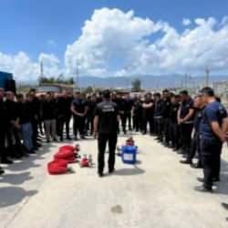 Konya ve Hatay itfaiyeleri, ortak eğitimle güçlerinin birleştirdi 