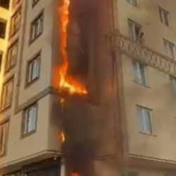 Erzurum'da korku dolu anlar: Binadakileri uyandırıp tahliye ettiler!
