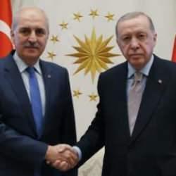 Cumhurbaşkanı Erdoğan, Numan Kurtulmuş'u kabul etti