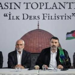  STK’lardan ortak çağrı: 'İlk ders Filistin Olsun!'