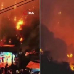 Çin'de korku dolu anlar: Gökten ateş topları yağdı!