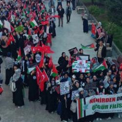 İmam hatipli gençlerden Gazze direnişine anlamlı destek!