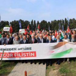 Gazze için yürüdüler: STK