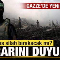 Hamas'tan son dakika açıklaması: Silah kararını resmen duyurdu
