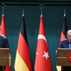 Erdoğan ve Merz'den ortak basın toplantısı: AB çıkışı ve Eurofıghter mesajı!