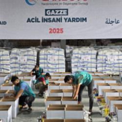 Cansuyu'ndan Gazze'ye 400 ton acil insani yardım