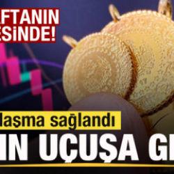 Son dakika: Anlaşma sağlandı! Altın fiyatları fırladı! İki haftanın zirvesinde