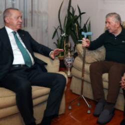 Cumhurbaşkanı Erdoğan'dan eski TBMM Başkanı Toptan'a ziyaret