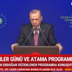 Cumhurbaşkanı Erdoğan: Eğitimde 100 yıldır çözülemeyen meseleler var