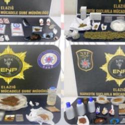 Elazığ’da uyuşturucu operasyonu: 19 tutuklama