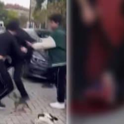 Liselilerin kavgası kanlı bitti: Bıçaklama anı kamerada