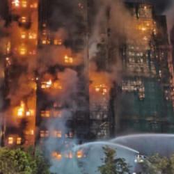 Yangın vahşeti 128 kişiye mezar olmuştu...Hong Kong’da 3 gün milli yas! 