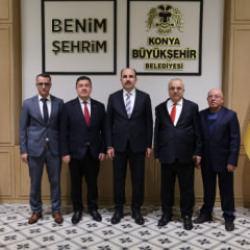 Başkan Altay Şeb-i Arus törenleri için Konya'ya gelen uluslararası heyetleri ağırlıyor 