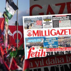 Milli Gazete unuttu mu? Galata'daki Filistin selini görmediler