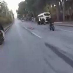 Polisin üzerine motosiklet süren şahıslar hakkında karar verildi