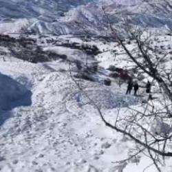 Batman'da ahıra çığ düştü: 44 küçükbaş öldü