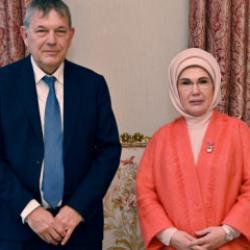 Emine Erdoğan, UNRWA Genel Komiseri Lazzarini ile görüştü