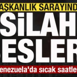 Venezuela'da sıcak saatler! Başkanlık sarayında silah sesleri