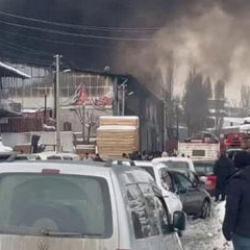 Erzurum'da kereste fabrikasında patlama! 2 ölü!