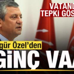 Özgür Özel'den ilginç vaat! Vatandaş tepki gösterdi