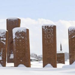 Anadolu’nun Orhun Abideleri beyaza büründü