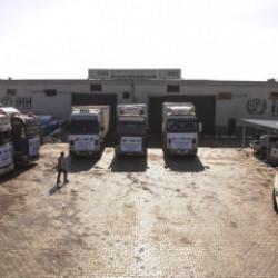 Ateşkes sonrası ilk sevkiyat: İHH TIR'ları Aynularab yolunda