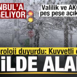 Meteoroloji duyurdu! 13 ilde alarm! AKOM ve Valilikten İstanbul için kar yağışı uyarısı
