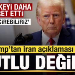 Trump'tan son dakika İran açıklaması! Bir ülkeyi daha işaret etti: Ele geçirebiliriz