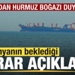 İran'dan son dakika Hürmüz Boğazı kararı! Dünyanın beklediği açıklama geldi