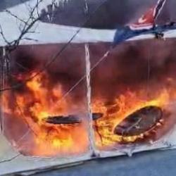 İstanbul'da iftar çadırında yangın!