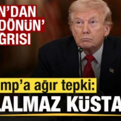 Trump 'Korkunç' demişti İran'dan eve dönün çağrısı: Küstahlık ve ikiyüzlülük...