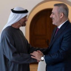 Bakan Fidan, BAE Devlet Başkanı Nahyan ile bir araya geldi