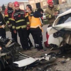 Bandırma'da 4 araçlı zincirleme kaza: 1 ölü, 1 yaralı