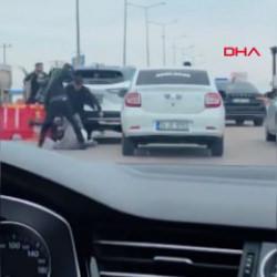 Diyarbakır’da trafikte yol verme kavgası kamerada