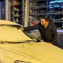 Erzurum'da kar yağışı etkili oldu