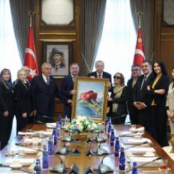 Erdoğan, Türk Demokrasi Vakfı heyetini kabul etti