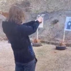 Kahramanmaraş canisi İsa Aras Mersinli'nin poligonda atış yaptığı anlar