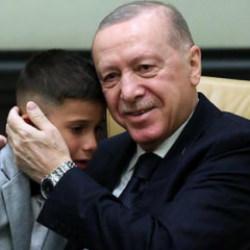 Cumhurbaşkanı Erdoğan, 23 Nisan'da çocuklarla bir araya geldi