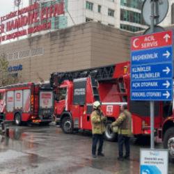Sarıyer’de hastanenin acil servisinde çıkan yangın paniğe neden oldu
