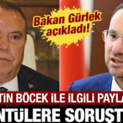 Bakan Gürlek açıkladı: Muhittin Böcek ile ilgili paylaşılan görüntülere soruşturma!
