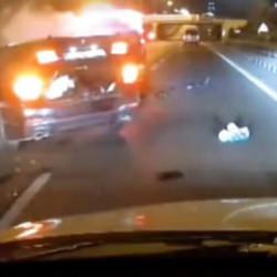 Zincirleme kazada araçtan fırlayan yaralı yürekleri ağza getirdi