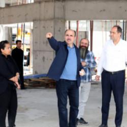 Başkan Altay, Mevlevi Dergahı inşaatını inceledi