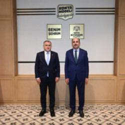 Bakan Bak ve Ak Parti Genel Başkan Yardımcısı Büyükgümüş, Başkan Altay’ı ziyaret etti