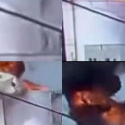  Mersin'de bir işçinin hayatını kaybettiği patlama anı kameraya yansıdı